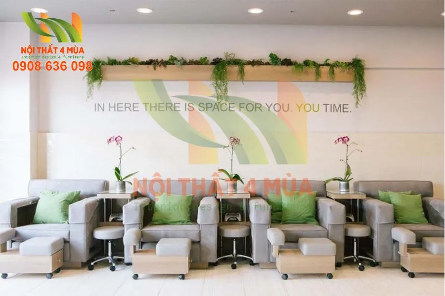 Mẫu bọc ghế sofa spa thiết kế riêng theo yêu cầu khách hàng