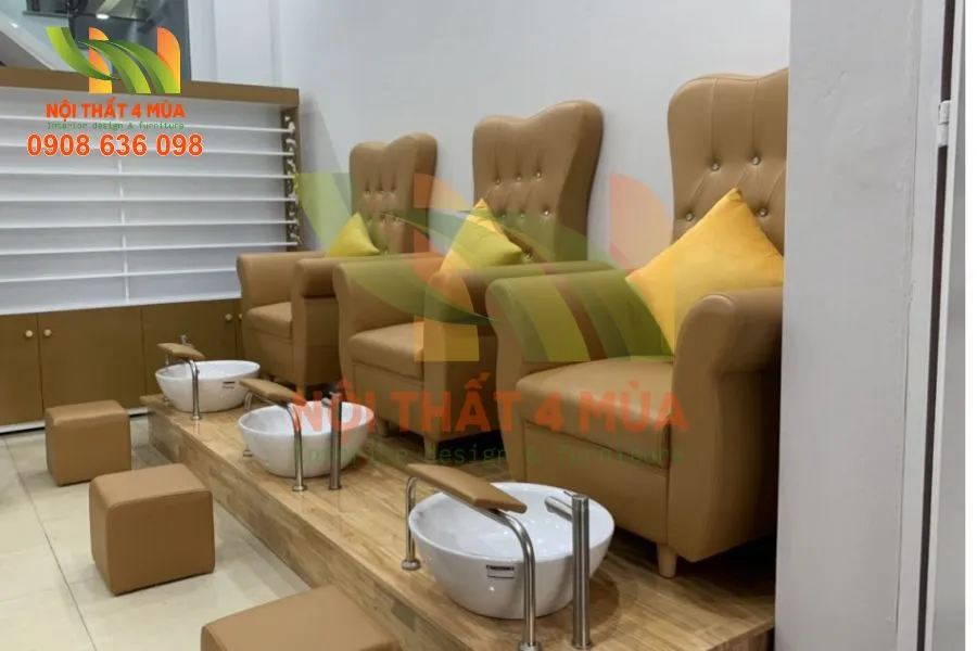 Mẫu bọc ghế sofa spa mini phù hợp không gian nhỏ gọn