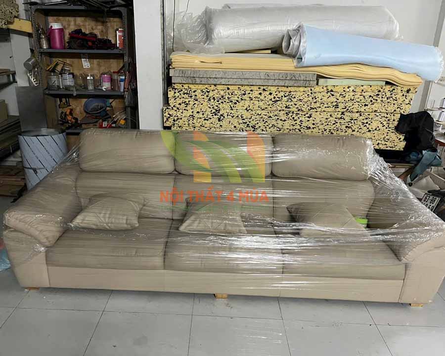 Bọc lại ghế sofa không chân hiện đại 