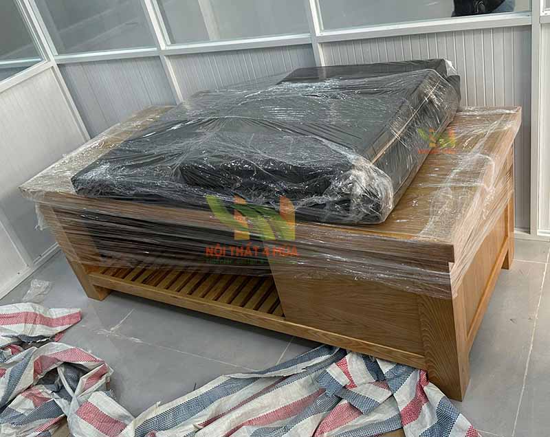 Giường spa gỗ sồi có hộc tủ cao cấp - GTK02 6 Giường spa gỗ sồi có hộc tủ cao cấp
