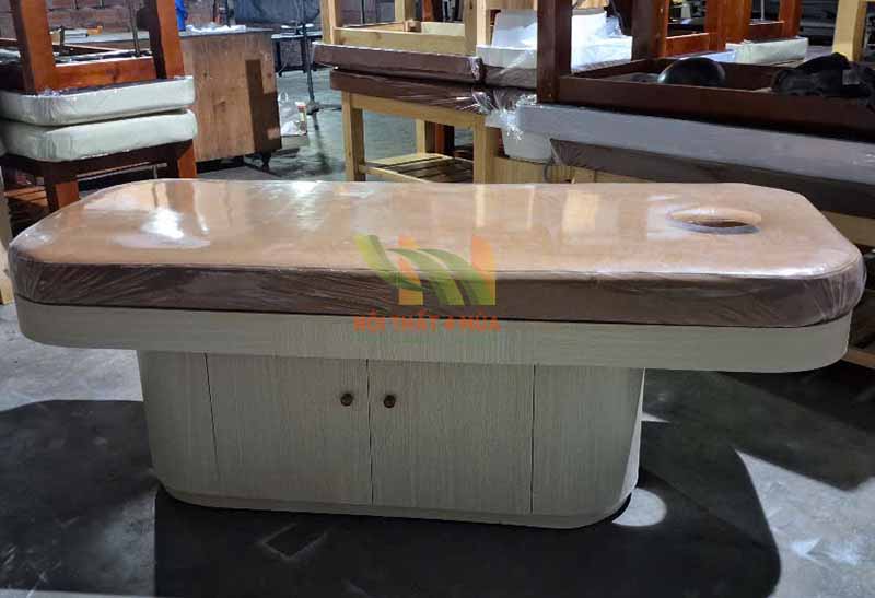 Giường spa gỗ công nghiệp cao cấp