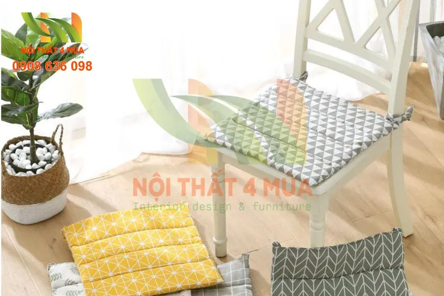 Mẫu đệm lót ghế ăn cao cấp với chất liệu bền đẹp