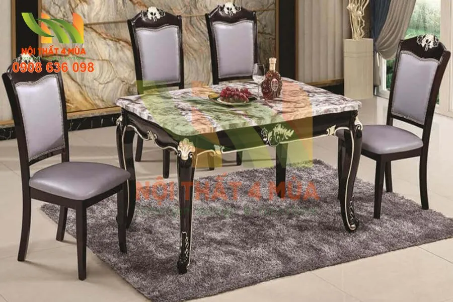 Đệm ghế ăn họa tiết tối giản phù hợp phong cách Scandinavian