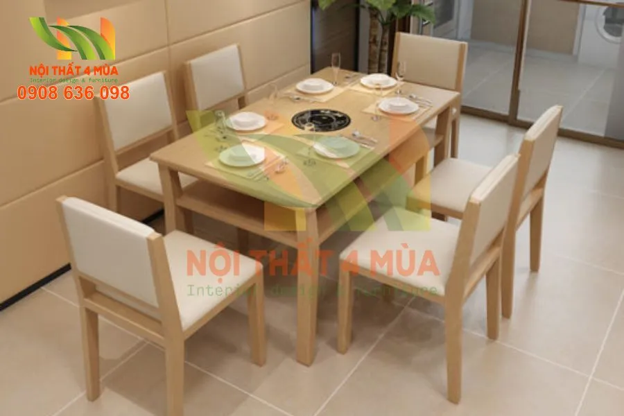 Bộ đệm lót ghế ăn sang trọng dành cho phòng ăn biệt thự