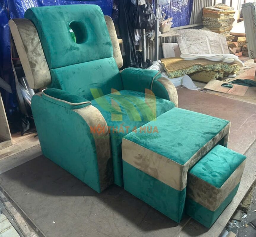 Ghế foot bọc nhung cao cấp