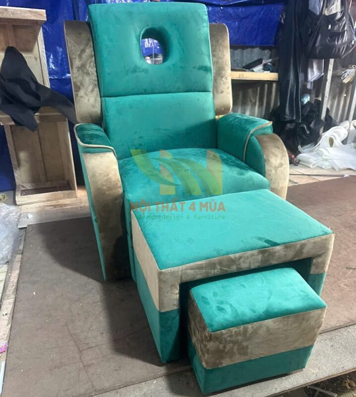 Ghế foot bọc nhung cao cấp