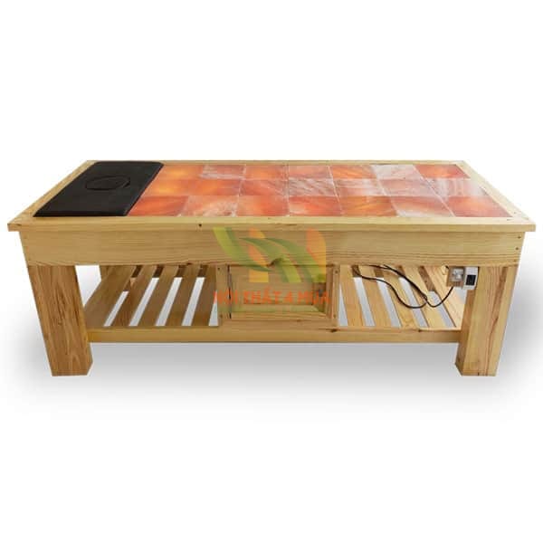 Giường đá muối 21 viên có hộc tủ - GDM20 3 Giường đá muối có hộc tủ