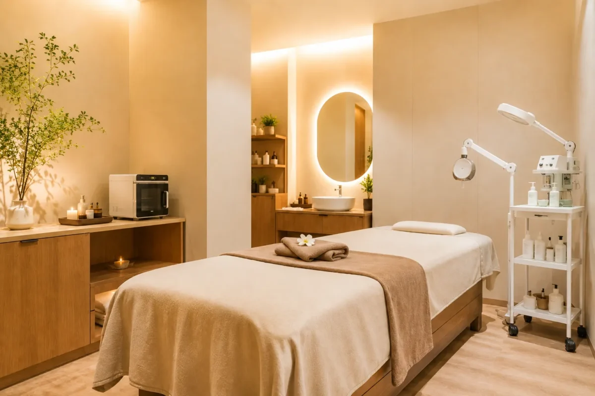 Không gian massage thư giãn giúp nâng cao trải nghiệm khách hàng.