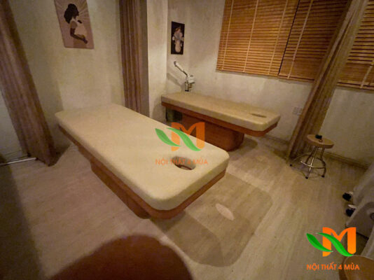Giường massage cao cấp có hộc tủ gỗ công nghiệp - GMSC03 8 Giường spa cao cấp gỗ công nghiệp