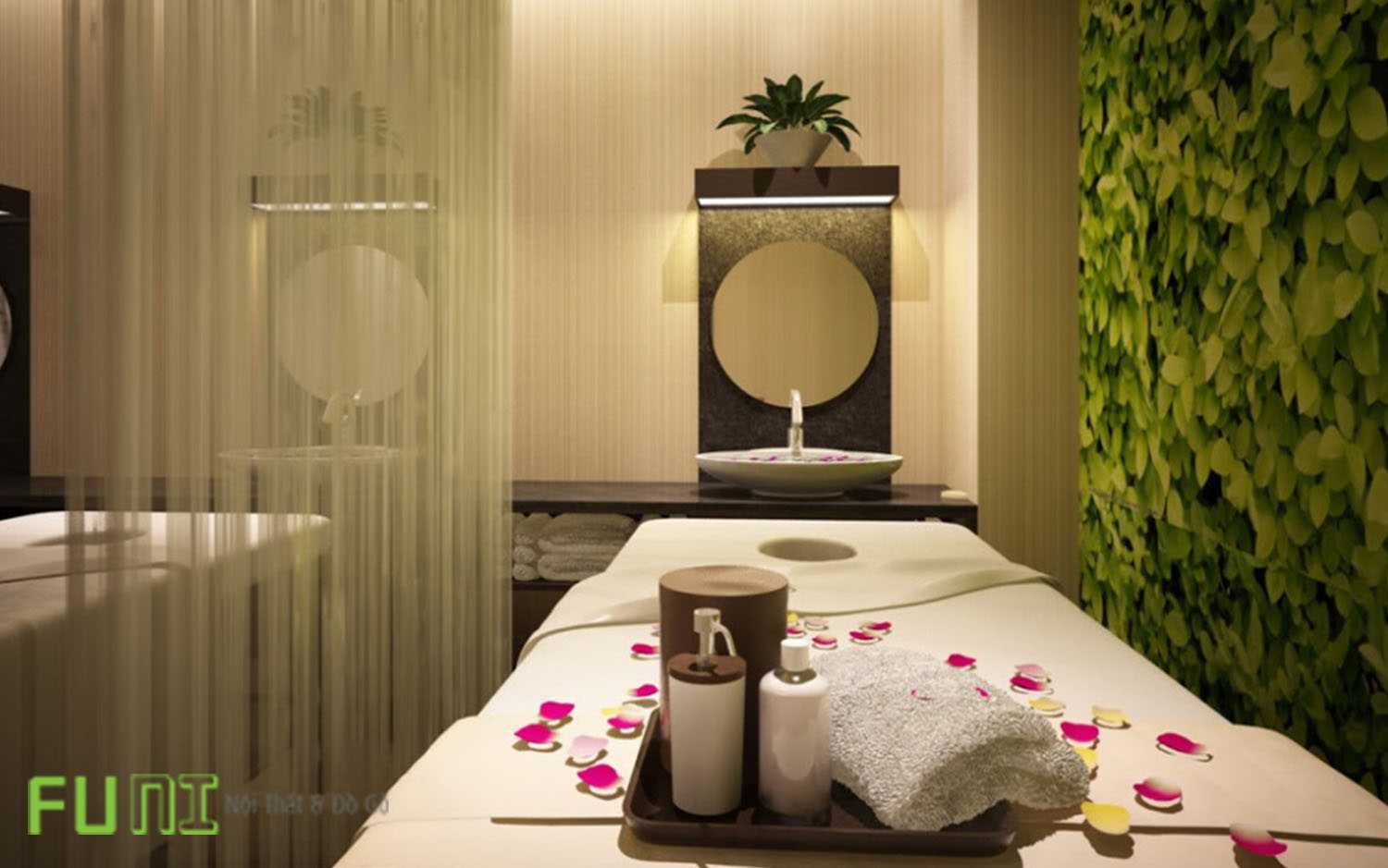 Mẫu spa mini sang trọng Mẫu spa mini sang trọng