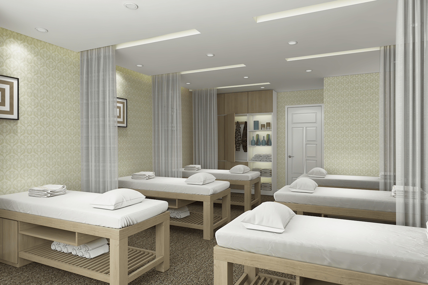 Thiết kế nội thất spa đẹp đơn giản Thiết kế nội thất spa đẹp đơn giản