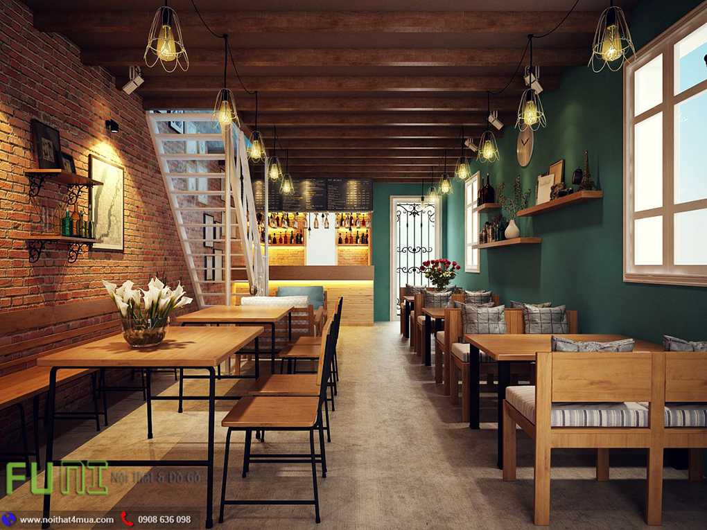 Thiết kế quán cafe nhỏ đơn giản Thiết kế quán cafe nhỏ đơn giản