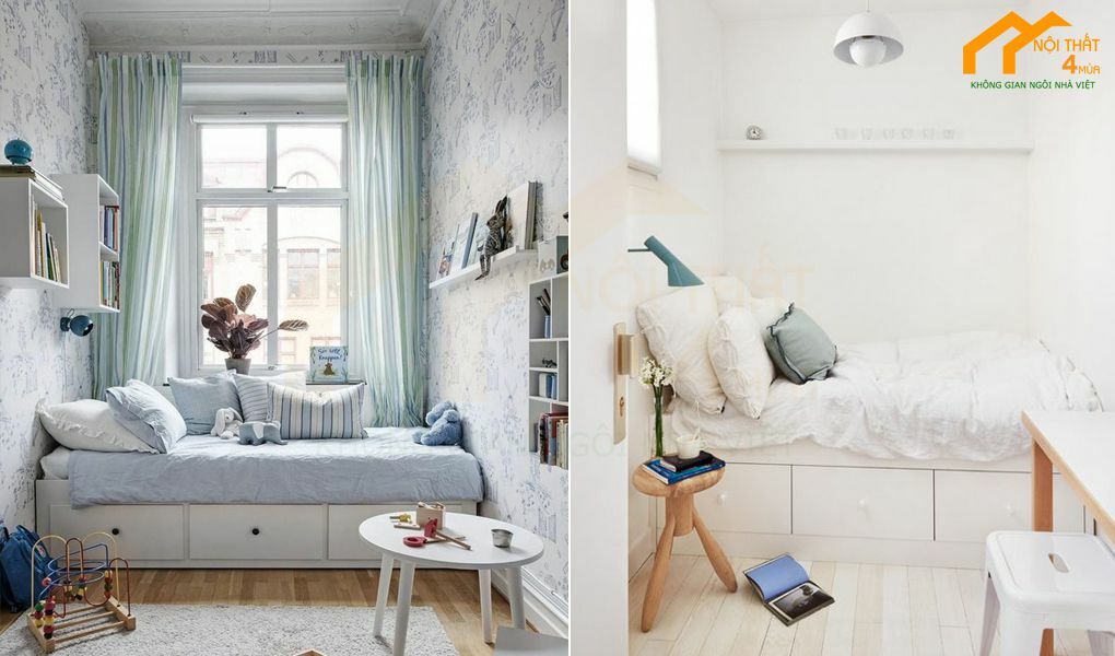 Mẫu phòng ngủ nhỏ 2m2 đẹp