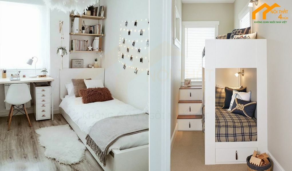 Mẫu phòng ngủ nhỏ 2m2 đẹp