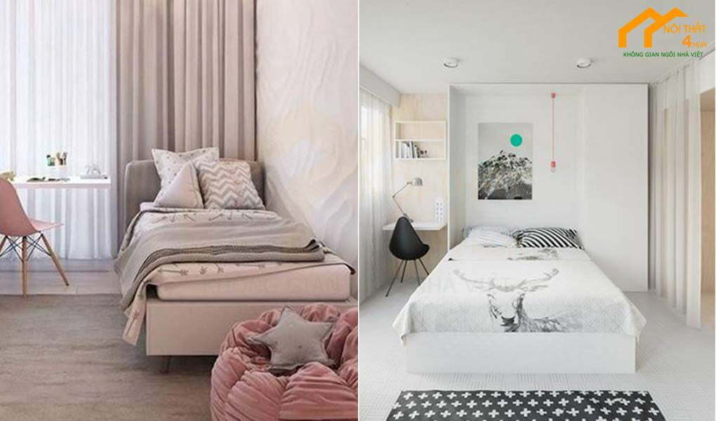 Mẫu phòng ngủ nhỏ 3m2 đẹp