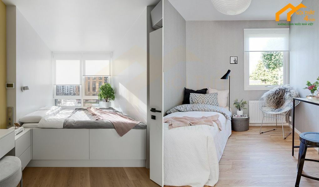 Mẫu phòng ngủ nhỏ 2m2 đẹp