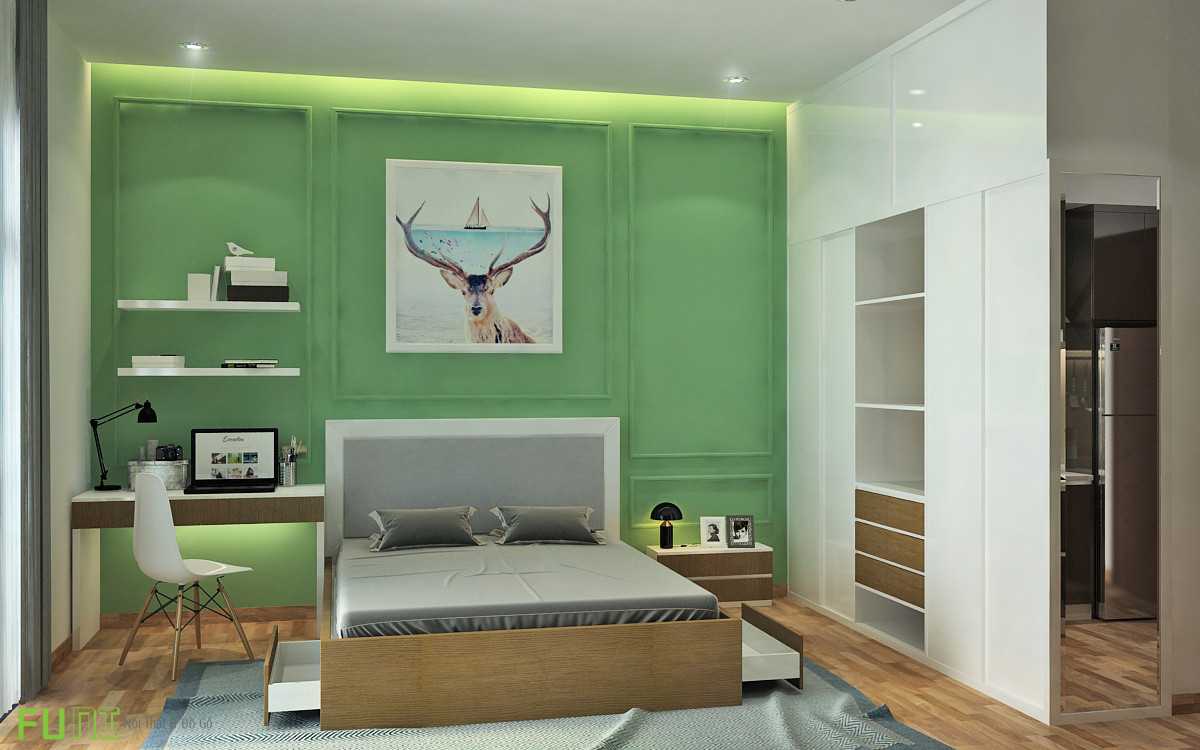 Nội thất căn hộ hiện đại - Phòng Ngủ Nội thất căn hộ hiện đại - Phòng Ngủ