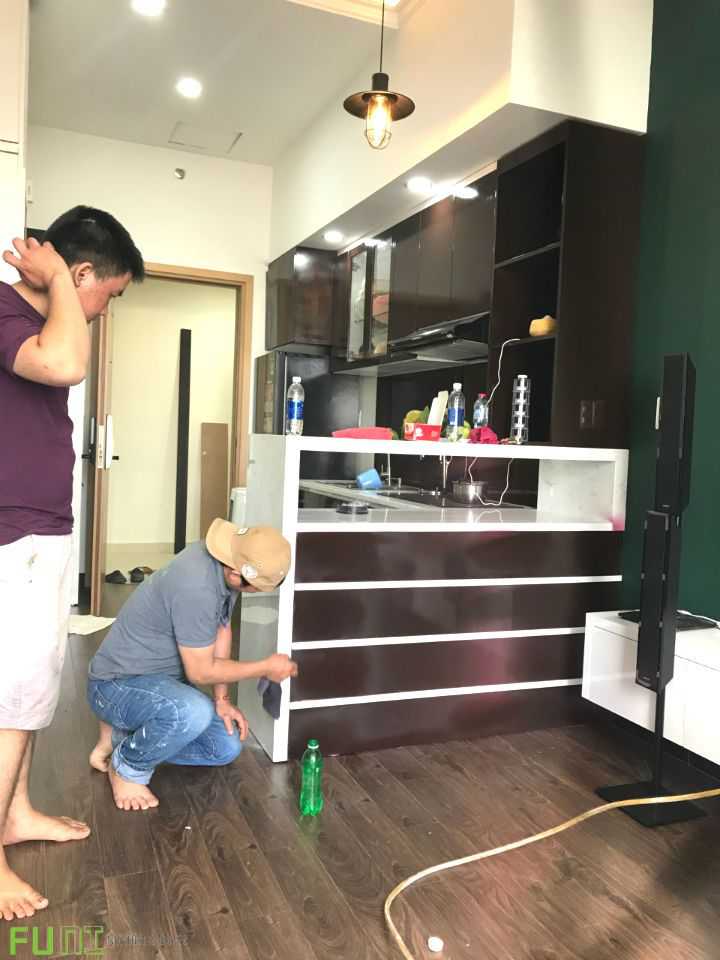 Hình ảnh thi công phòng bếp Hình ảnh thi công phòng bếp