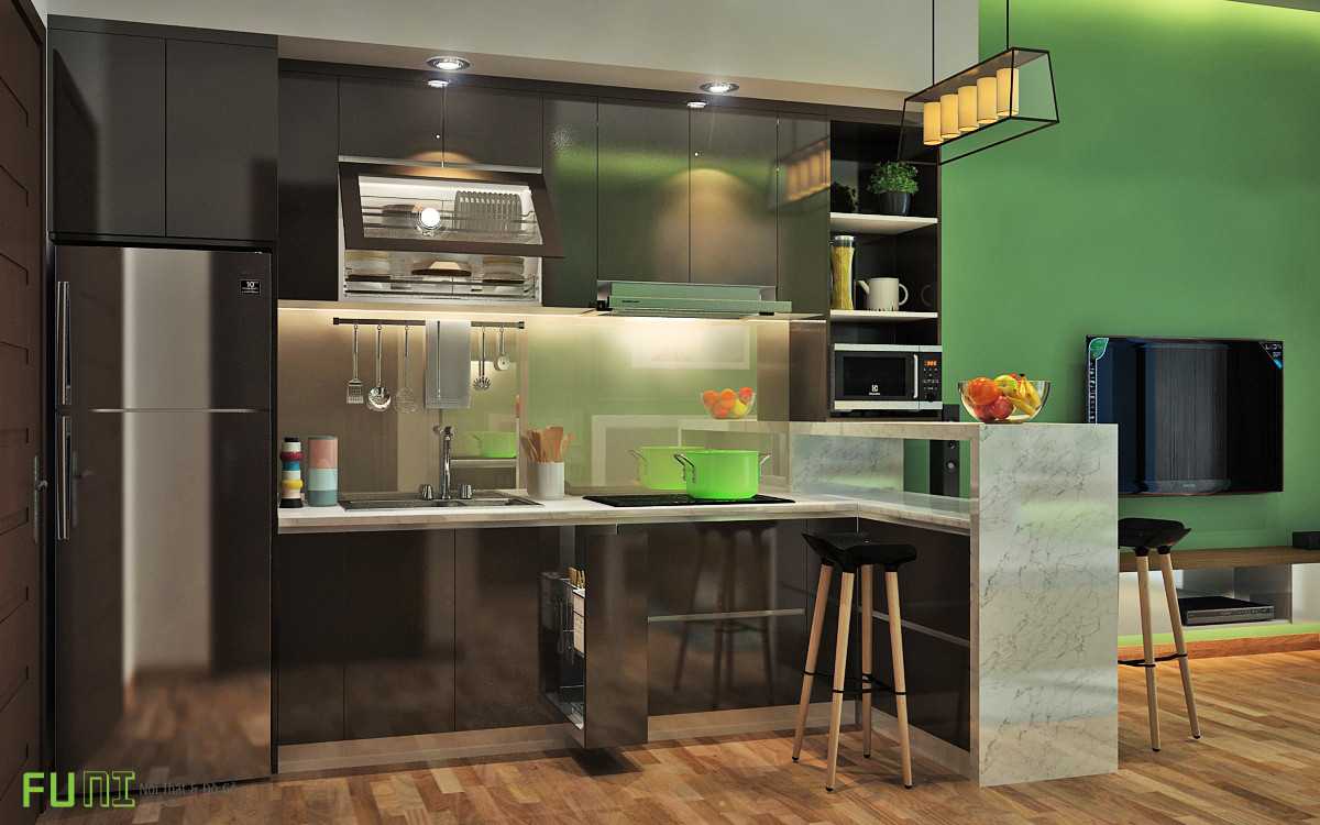 Nội thất căn hộ hiện đại - Phòng Bếp Nội thất căn hộ hiện đại - Phòng Bếp