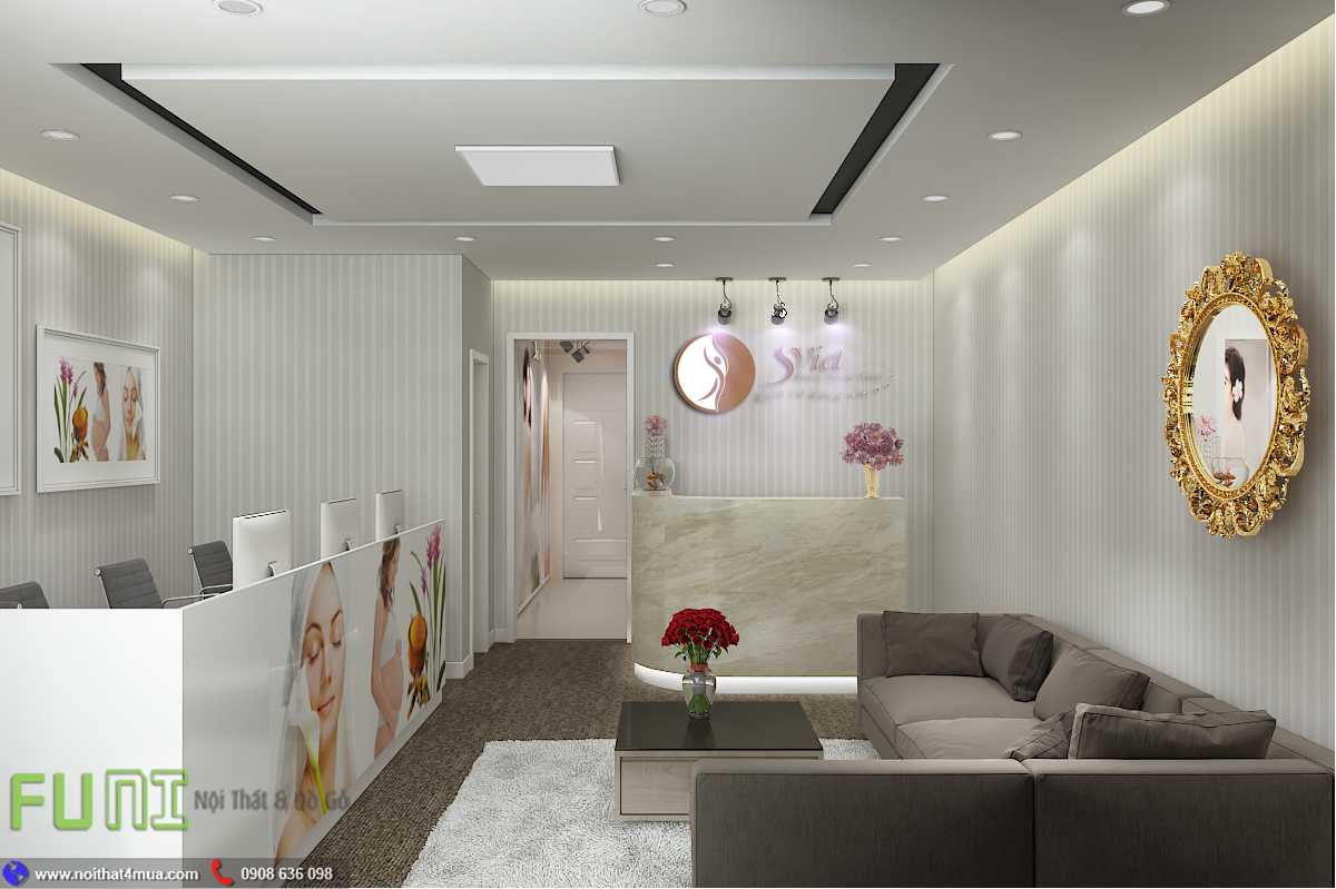 Phòng lễ tân spa nhỏ đẹp Phòng lễ tân spa nhỏ đẹp