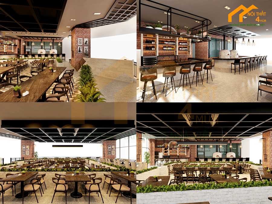 10+ Mẫu thiết kế nhà hàng đẹp, sang trọng thu hút khách hàng 14 Thiết kế nhà hàng bình dân