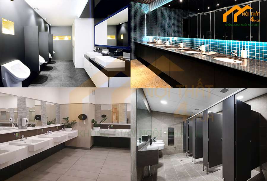 10+ Mẫu thiết kế nhà hàng đẹp, sang trọng thu hút khách hàng 8 Thiết kế nhà vệ sinh nhà hàng