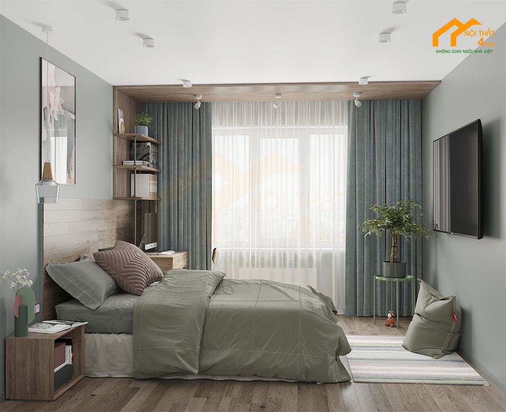 Mẫu phòng ngủ nhỏ 11m2