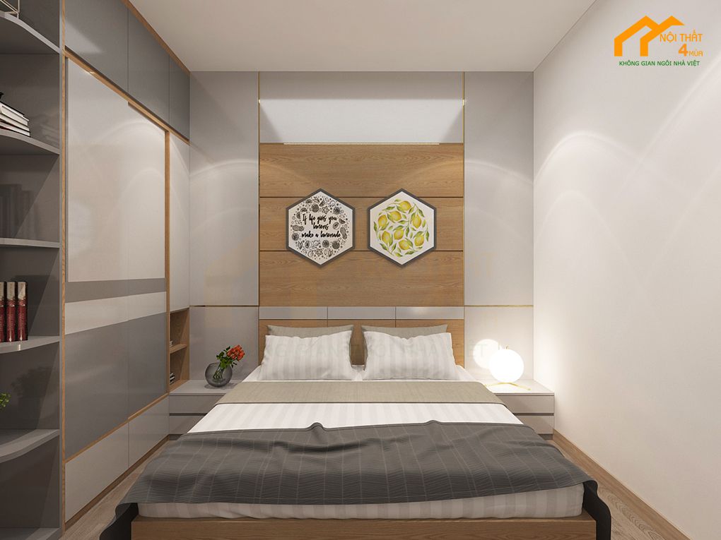 Mẫu phòng ngủ nhỏ 12m2