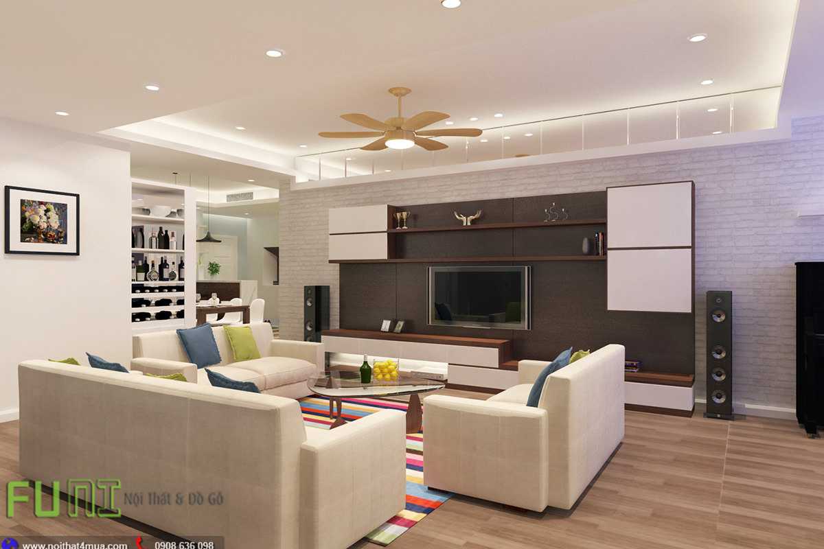 Mẫu thiết kế phòng khách chung cư đẹp