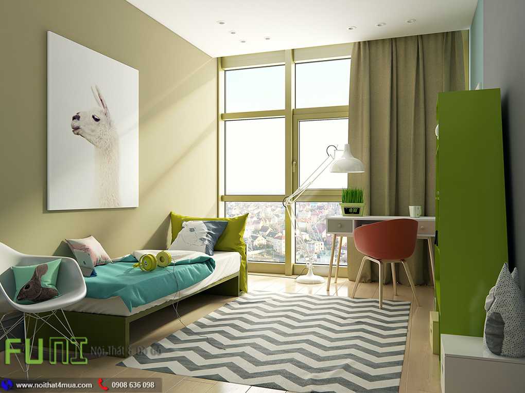 Thiết kế phòng ngủ trẻ em đẹp rộng thoáng mát Thiết kế phòng ngủ trẻ em đẹp rộng thoáng mát