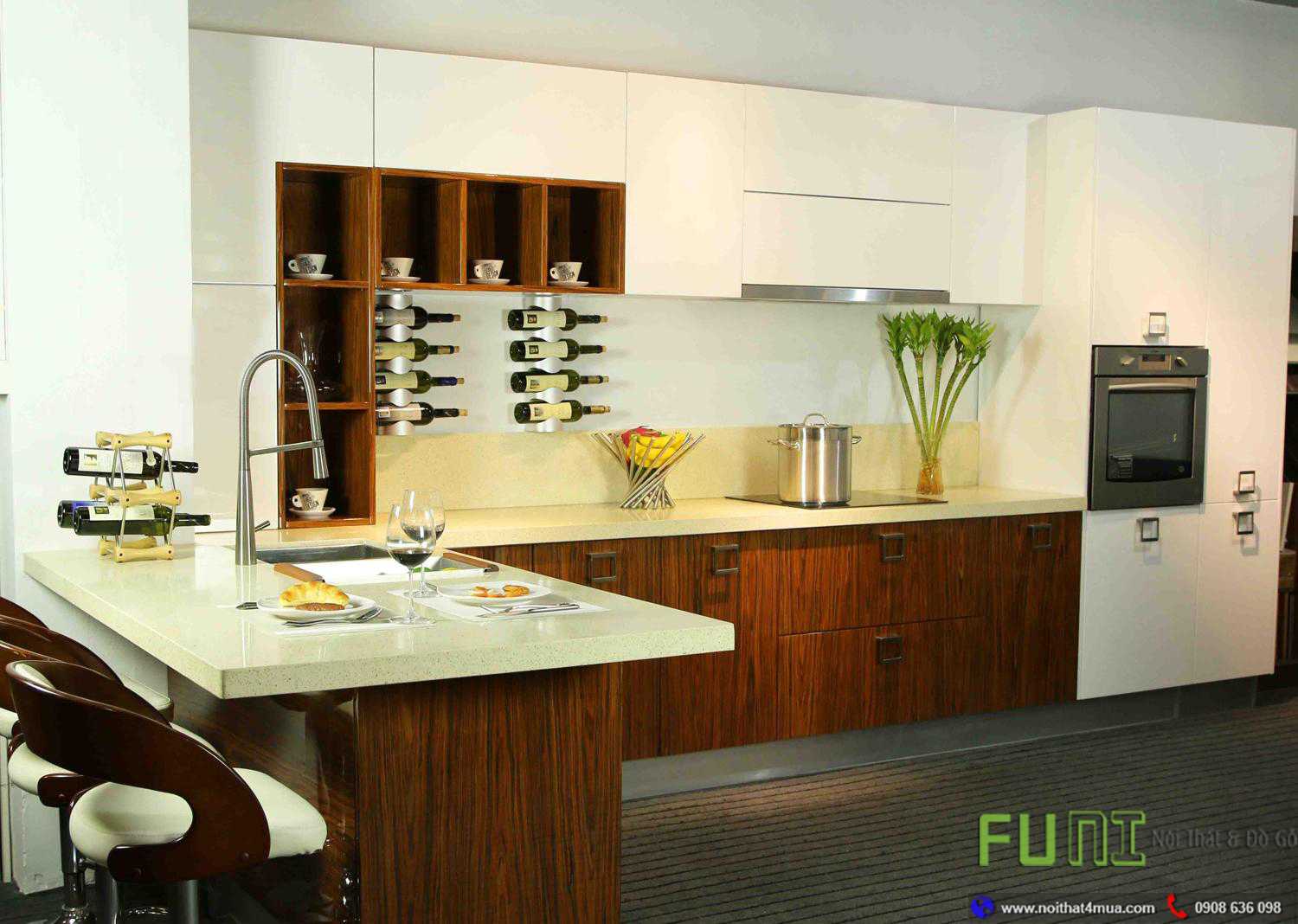 Mẫu bếp nhà cấp 4 ở nông thôn đẹp