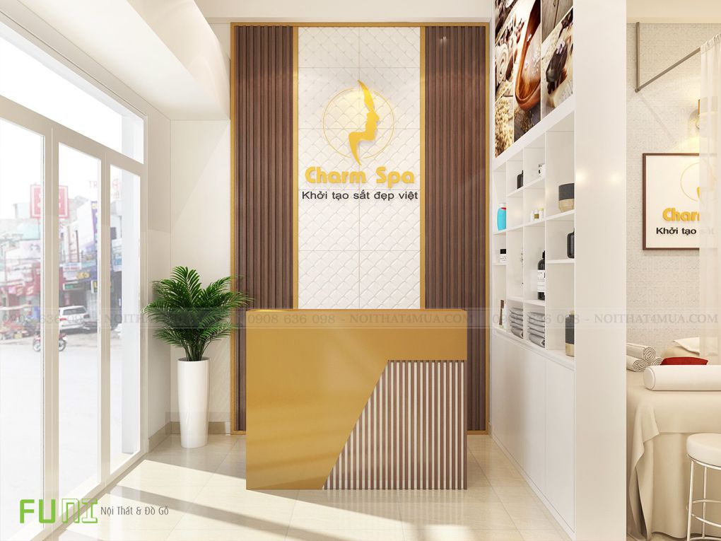 Phòng Khách - Quầy lễ tân spa Charm Phòng Khách - Quầy lễ tân spa Charm