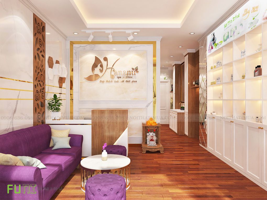 Phòng Khách - Quầy lễ tân spa Hananu Phòng Khách - Quầy lễ tân spa Hananu