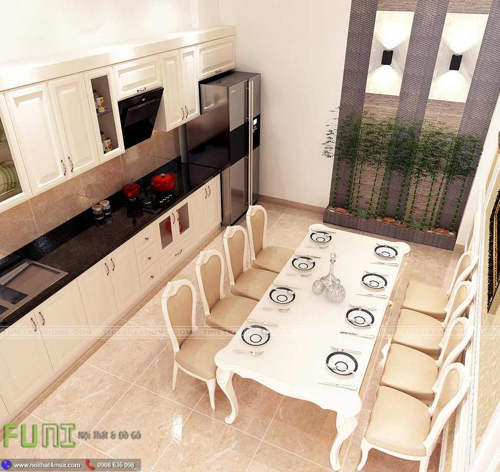 Bộ bàn ăn tân cổ điển phòng bếp đẹp Bộ bàn ăn tân cổ điển phòng bếp đẹp