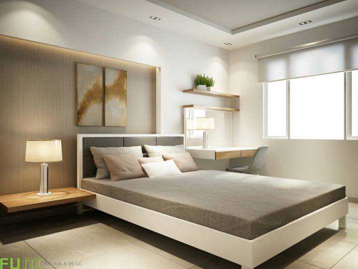 Giường ngủ căn hộ chung cư 2 phòng ngủ Giường ngủ căn hộ chung cư 2 phòng ngủ