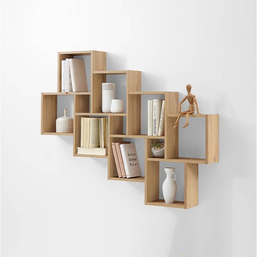 Kệ gỗ trang trí dạng tứ giác