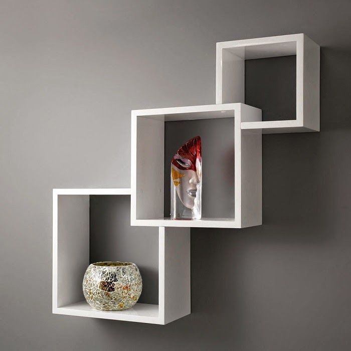 Kệ trang trí hình ô vuông hiện đại