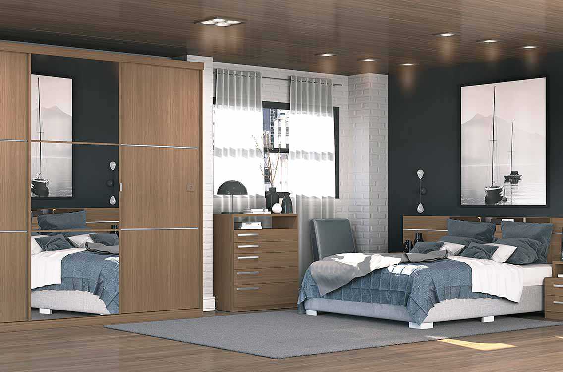 Bộ phòng ngủ đậm màu sắc hiện đại Bộ phòng ngủ đạm màu sắc hiện đại