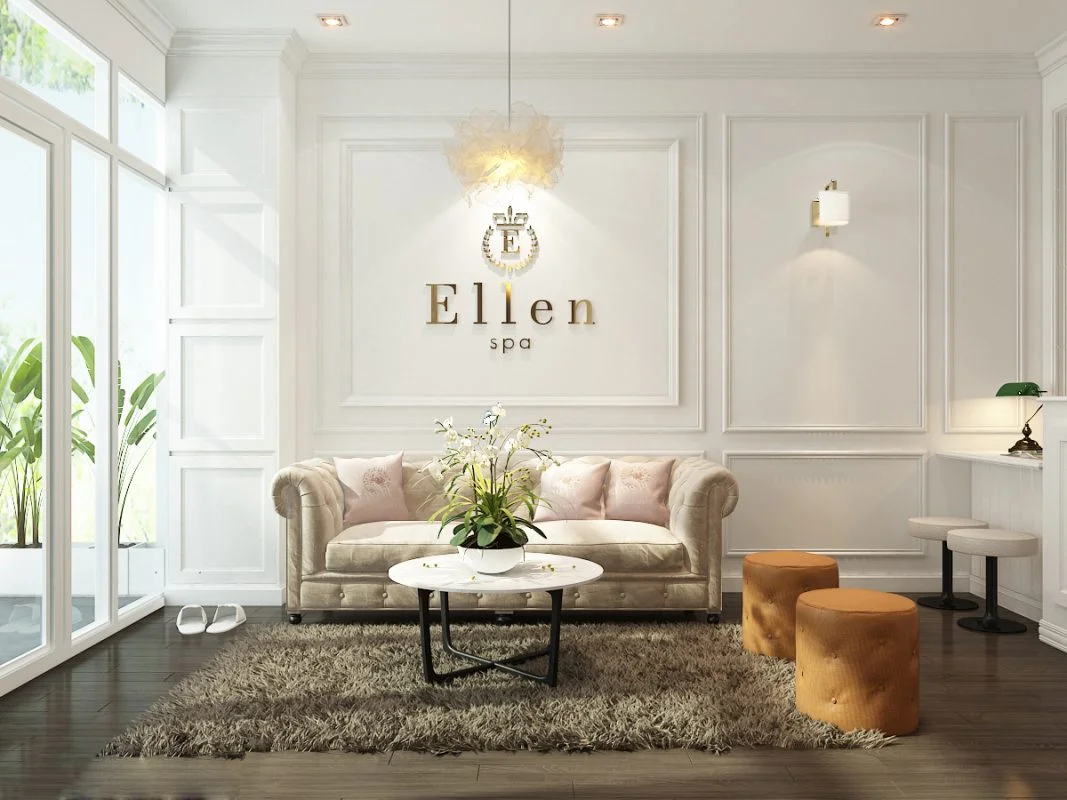 Mẫu phòng khách spa mini đẹp