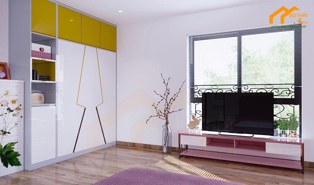 Mẫu phòng ngủ bé gái 16m2 Mẫu phòng ngủ bé gái 16m2