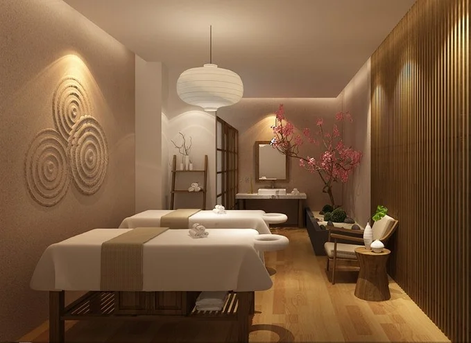 Mẫu spa có không gian nhỏ nhưng thoáng mát Mẫu spa có không gian nhỏ nhưng thoáng mát