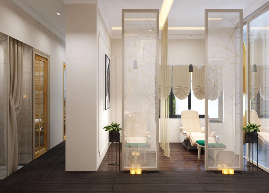 Mẫu thiết kế spa mini đơn giản xinh Mẫu thiết kế spa mini đơn giản xinh