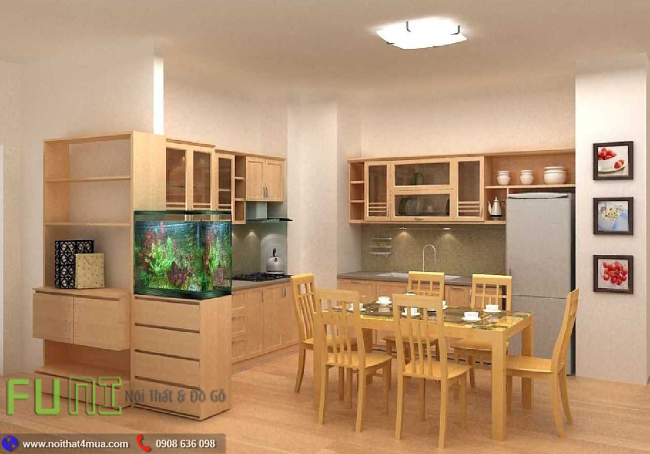 Mẫu phòng bếp đẹp funi Mẫu phòng bếp đẹp funi