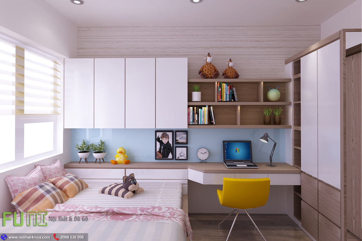 Phòng ngủ trẻ em đẹp cho căn hộ chung cư Phòng ngủ trẻ em đẹp cho căn hộ chung cư