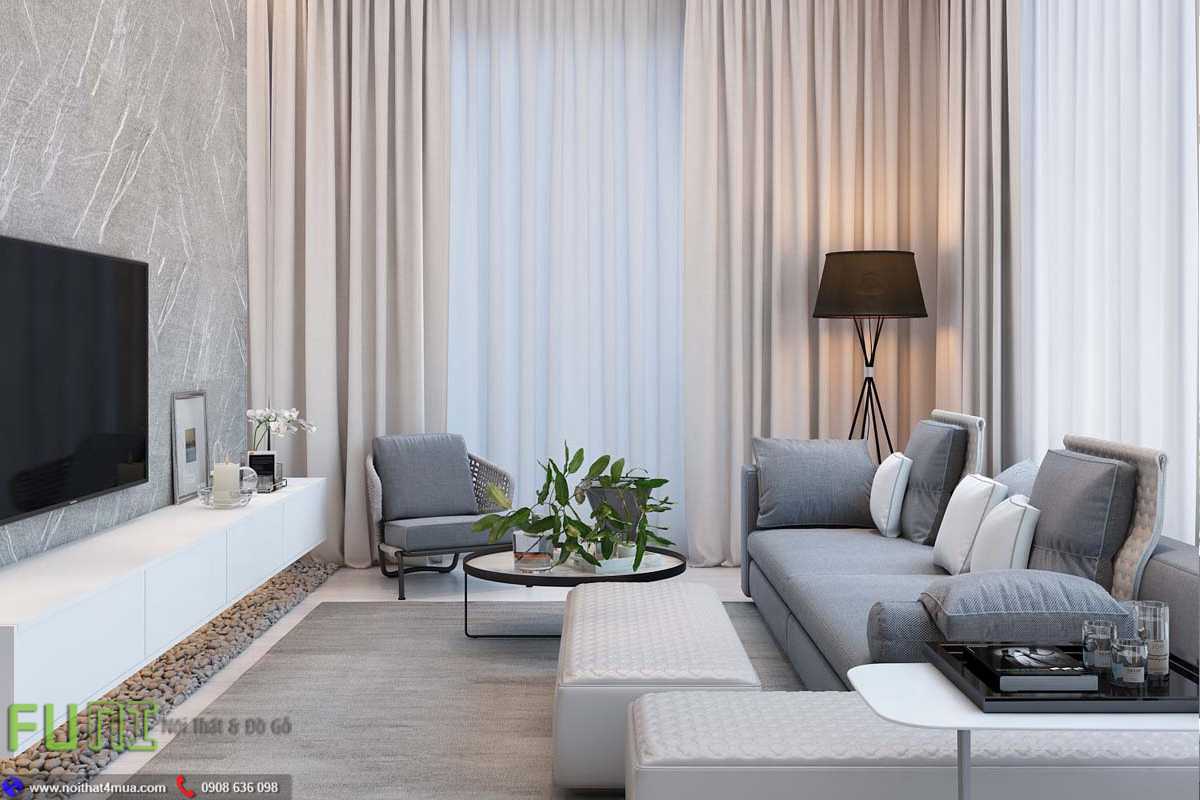 Căn hộ bố trí nội thất đơn giản Căn hộ bố trí nội thất đơn giản