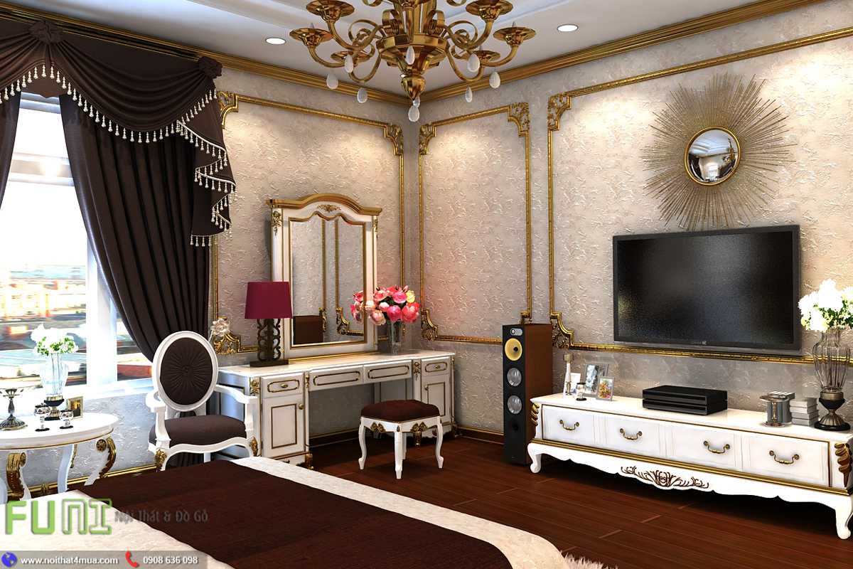 Không gian nội thất căn hộ mang đậm phong cách tân cổ điển Không gian nội thất căn hộ mang đậm phong cách tân cổ điển