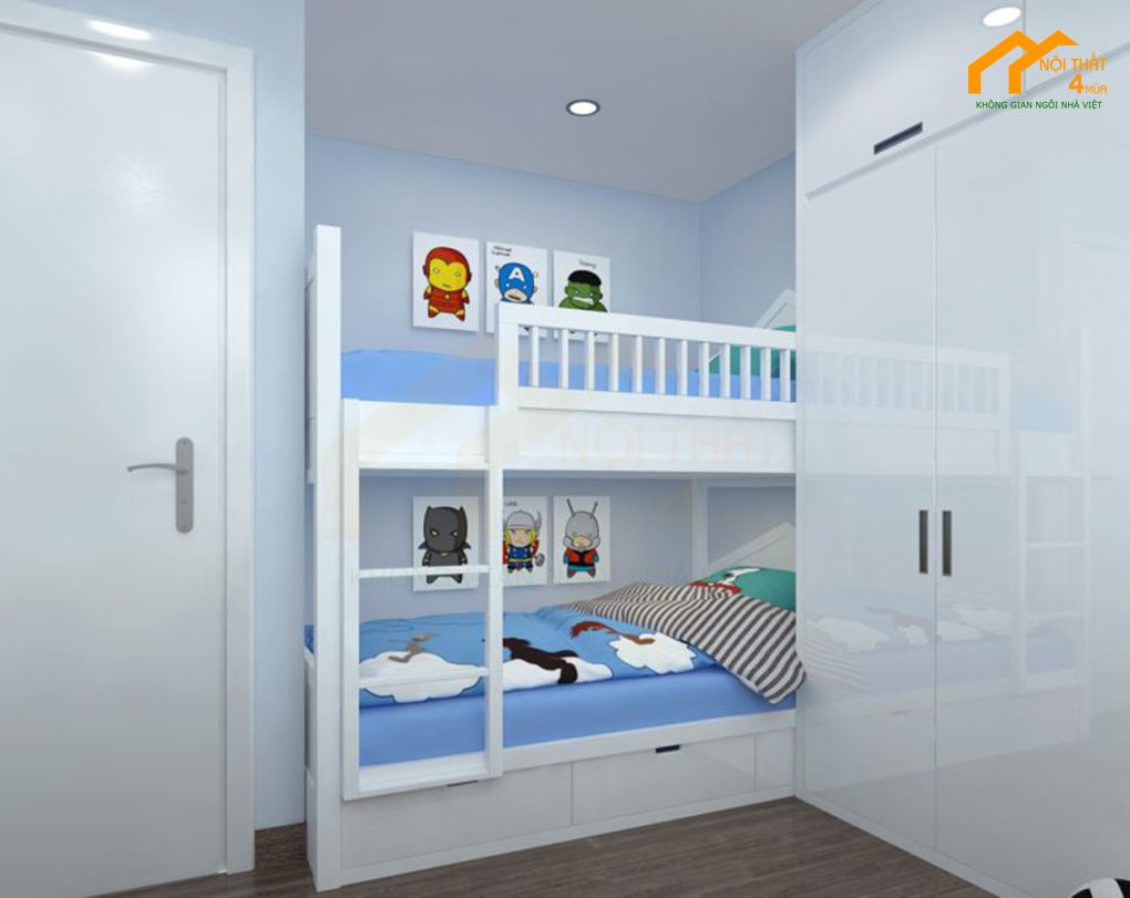 20 Mẫu thiết kế nội thất phòng ngủ chung cư đẹp hiện đại 39 Mẫu phòng ngủ bé trai đẹp