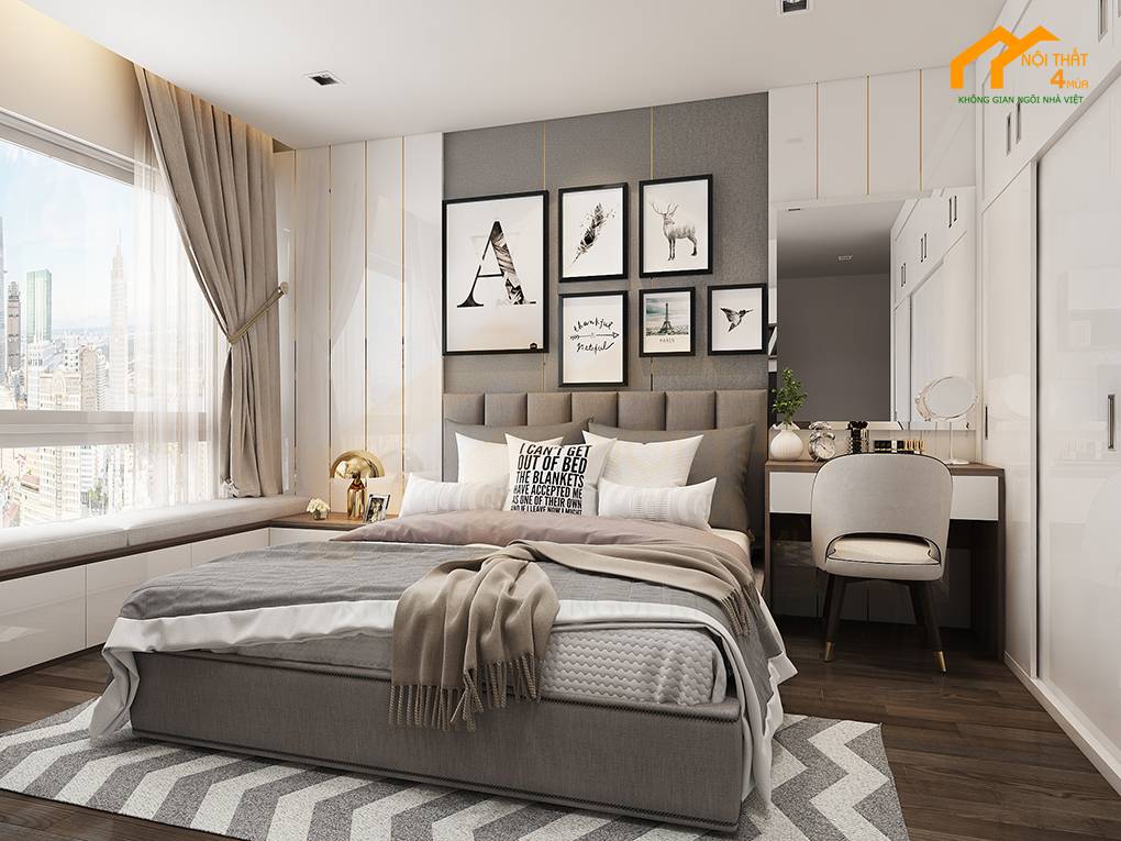 20 Mẫu thiết kế nội thất phòng ngủ chung cư đẹp hiện đại 21 Mẫu phòng ngủ chung cư hiện đại