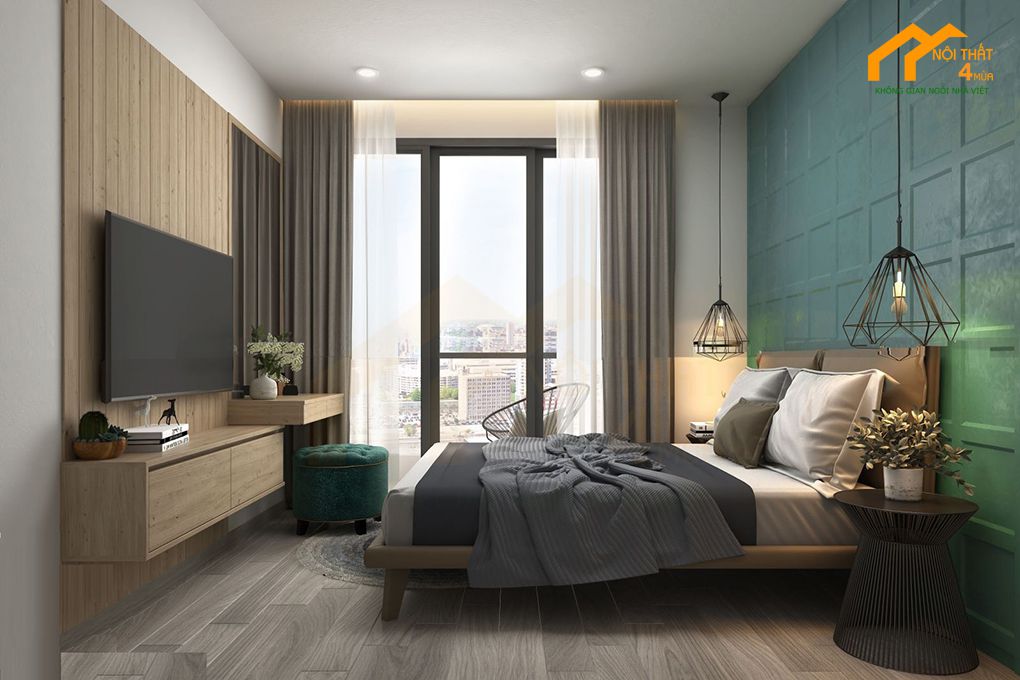 20 Mẫu thiết kế nội thất phòng ngủ chung cư đẹp hiện đại 33 Mẫu phòng ngủ chung cư nữ