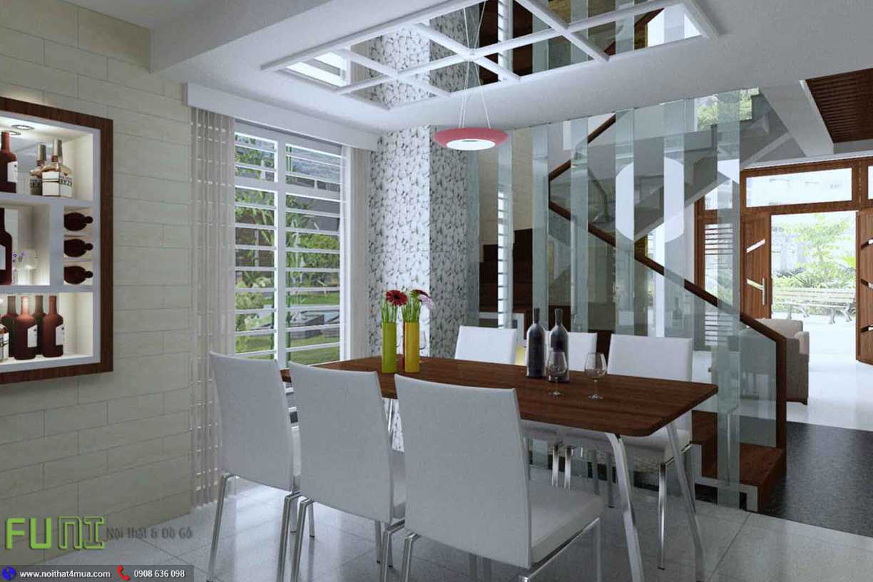 Bộ bàn ăn nội thất nhà ống đẹp đơn giản Bộ bàn ăn nội thất nhà ống đẹp